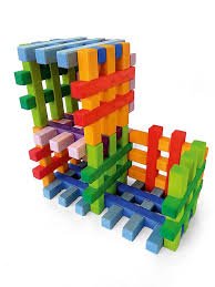 Bauspiel Grid Blocks (Coloured)