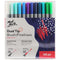 Mont Marte Dual Tip Brush/Fineliners 48pc Tri Grip