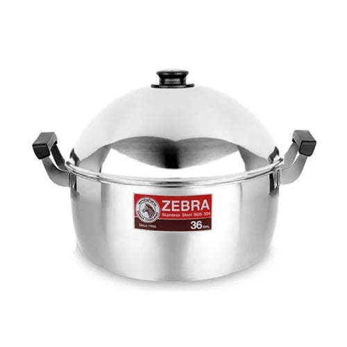 Zebra S/S POT w/DOME COVER