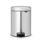 Brabantia NewIcon Soft Closing Pedal Bin XS, Plastic Inner Bucket, 5 L