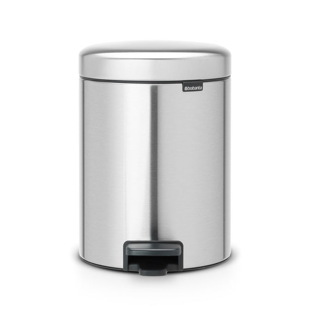Brabantia NewIcon Soft Closing Pedal Bin XS, Plastic Inner Bucket, 5 L