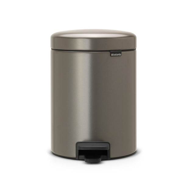 Brabantia NewIcon Soft Closing Pedal Bin XS, Plastic Inner Bucket, 5 L