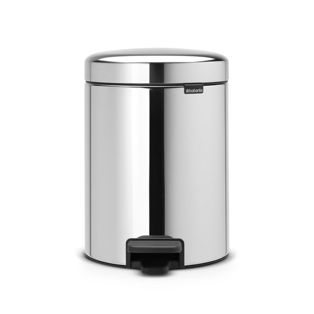 Brabantia NewIcon Soft Closing Pedal Bin XS, Plastic Inner Bucket, 5 L