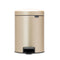 Brabantia NewIcon Soft Closing Pedal Bin XS, Plastic Inner Bucket, 5 L