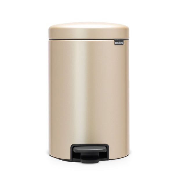 Brabantia NewIcon Soft Closing Pedal Bin S, Plastic Inner Bucket, 12 L