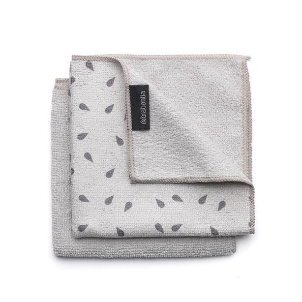 Brabantia SinkSide Microfibre Dish Cloths, 30 x 30 cm, Set of 2