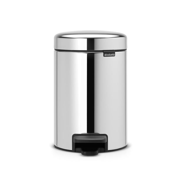 Brabantia NewIcon Soft Closing Pedal Bin XXS, Plastic Inner Bucket, 3 L