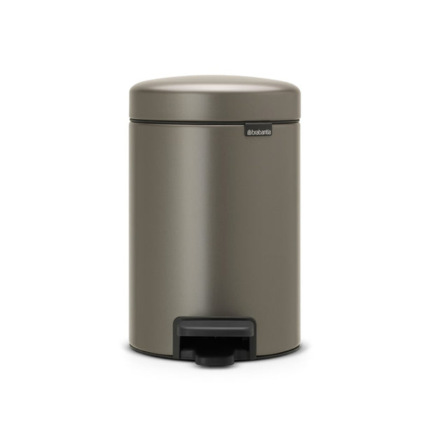 Brabantia NewIcon Soft Closing Pedal Bin XXS, Plastic Inner Bucket, 3 L