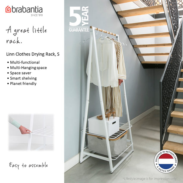 Brabantia Linn Adjustable Clothes Drying Rack, S