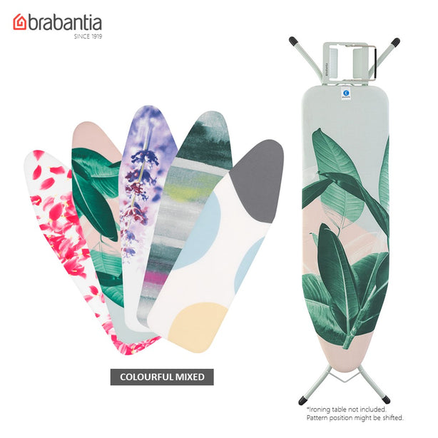 Brabantia PerfectFit Ironing Board Replacement Cover Top Layer, C, 124 x 45 cm, 1 pc - Random Design