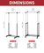 E70450 Rene Uno Single Garment Rack