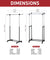 E70450 Rene Uno Single Garment Rack