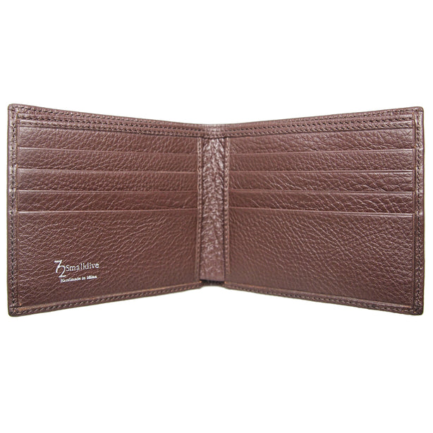 72 Smalldive 8 Card Sleeves Pebbled Leather Billfold