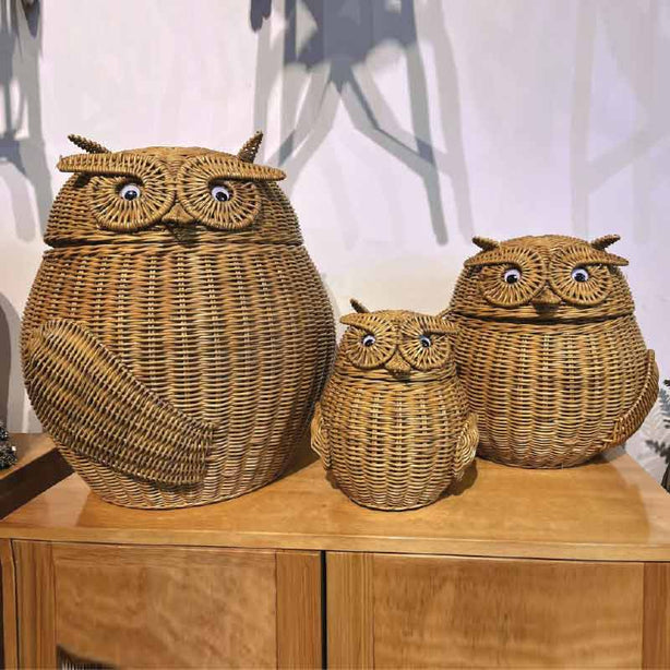 Owl Baskets - Walnut