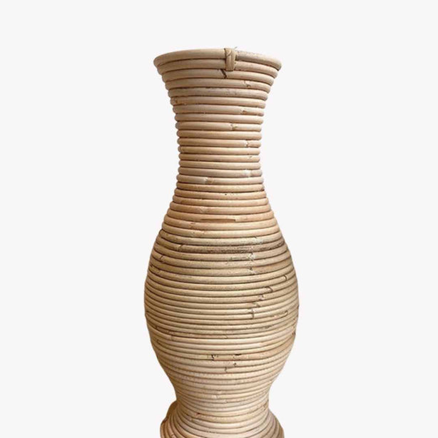 Rattan Short Vase