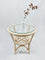 Rattan Table With Glass Top (Small)