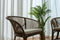 1+ 1 Seater Rattan Sofa - Walnut Brown
