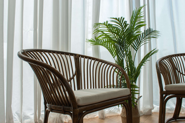 1+ 1 Seater Rattan Sofa - Walnut Brown