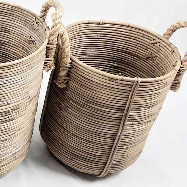 Cane Rattan Basket Holder (Small) - Natural