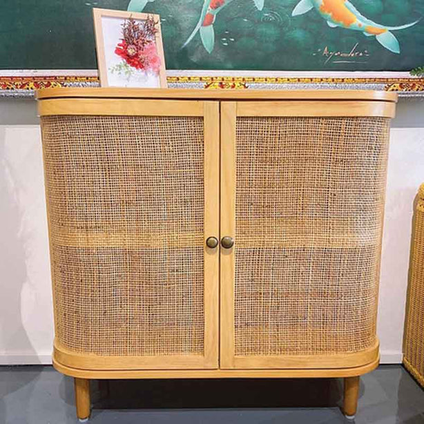 Kin Rattan Shoes / Cabinet - Natural