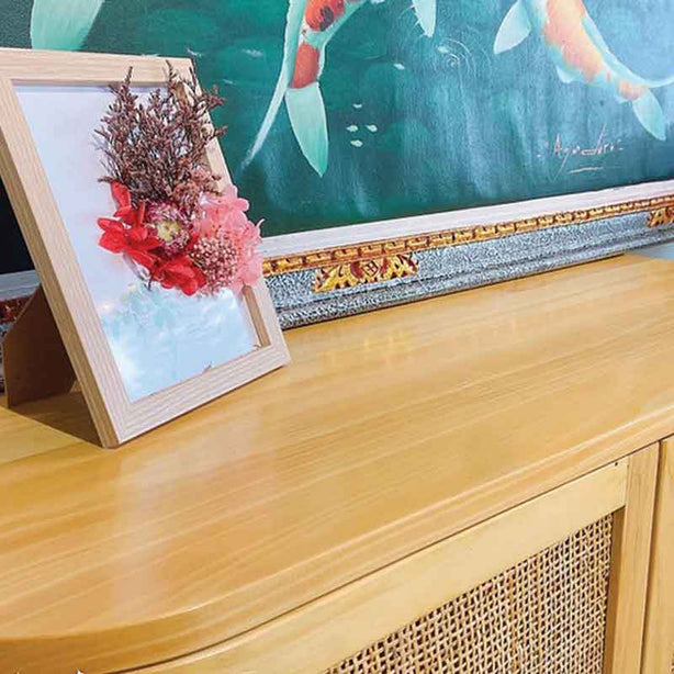 Kin Rattan Shoes / Cabinet - Natural