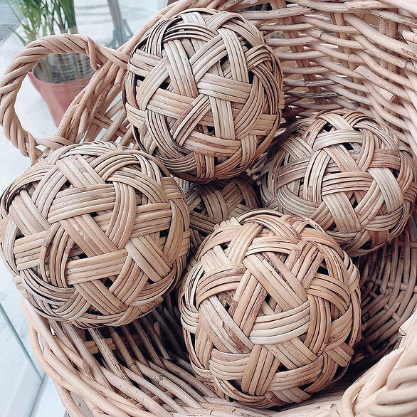 Rattan Woven Ball - Natural