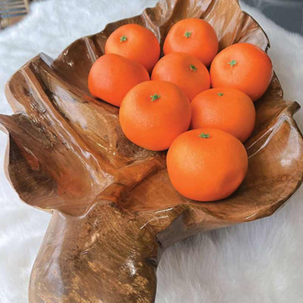 Teak Leaf Bowl - Brown