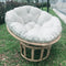 Manau Papasan With Natural Frame and cushion - Natural