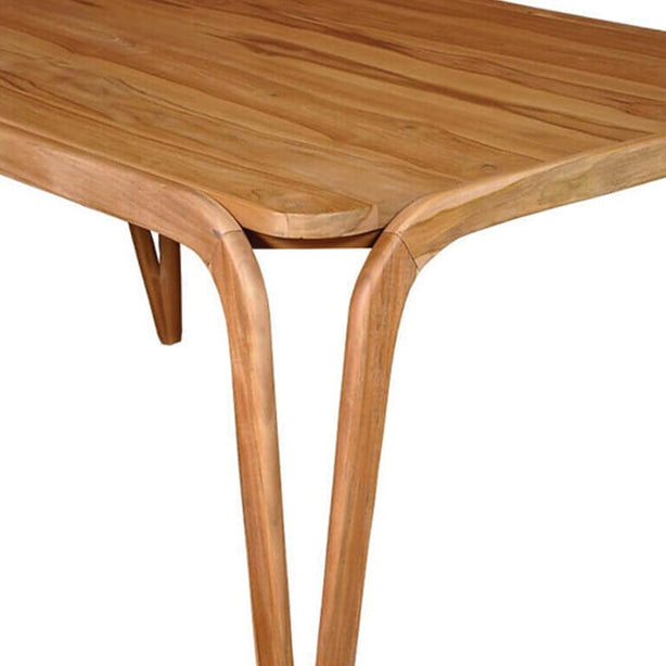 Trombone V Dining Table - Brown