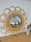Double Daisy Rattan Mirror - Honey