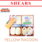 Shears Baby Gift Set Safari 4 Pcs Clothing Set Yellow Racoon Ideal for Newborn Baby