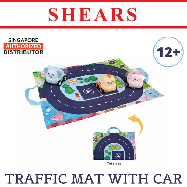 SHEARS Baby Playgym Traffic Mat with Toy Cars SPG4083