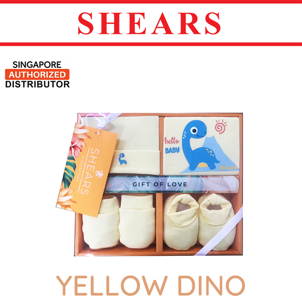 Shears Baby Gift Set Dino 4 Pcs Clothing Gift Set Yellow Dino