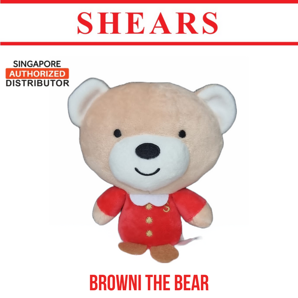 Shears Baby Toy 3D Bobblies Toddler Soft Toy Browni the Bear