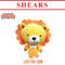 Shears Baby Toy 3D Bobblies Toddler Soft Toy Leo the Lion
