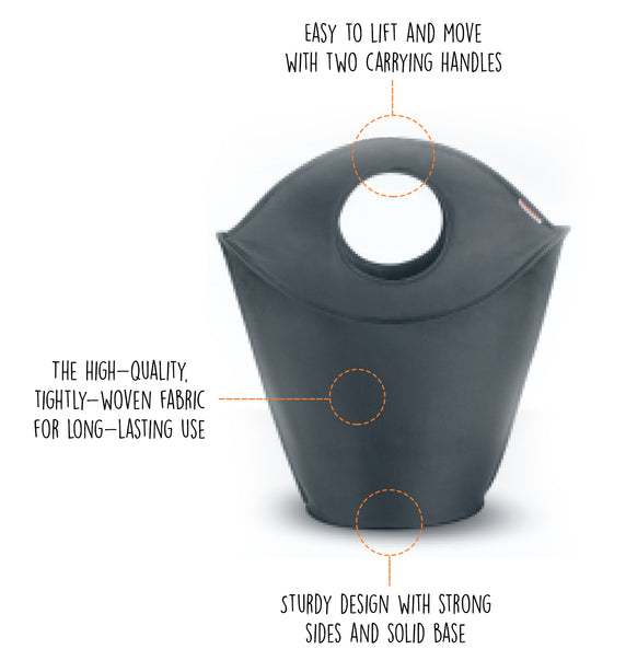 L80021 Leifheit Laundry Basket Black