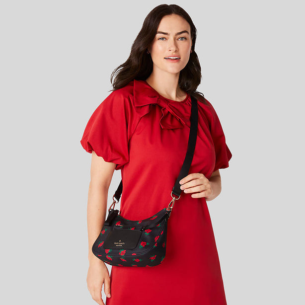Kate Spade Chelsea Rose Toss Printed Crossbody RS-KE437
