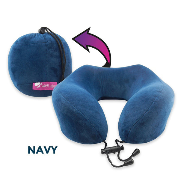 Travel Joy Portable Rollable Memory Foam Travel Pillow