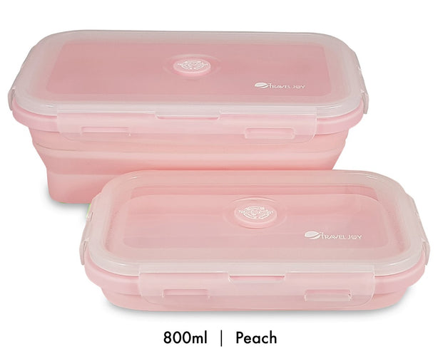 Travel Joy Eco Food Grade Silicone Foldable Lunch Box (800ml)