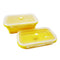 Travel Joy Eco Food Grade Silicone Foldable Lunch Box (800ml) Lemon Yellow