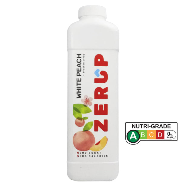 Zerup Zero Sugar White Peach Syrup 1L