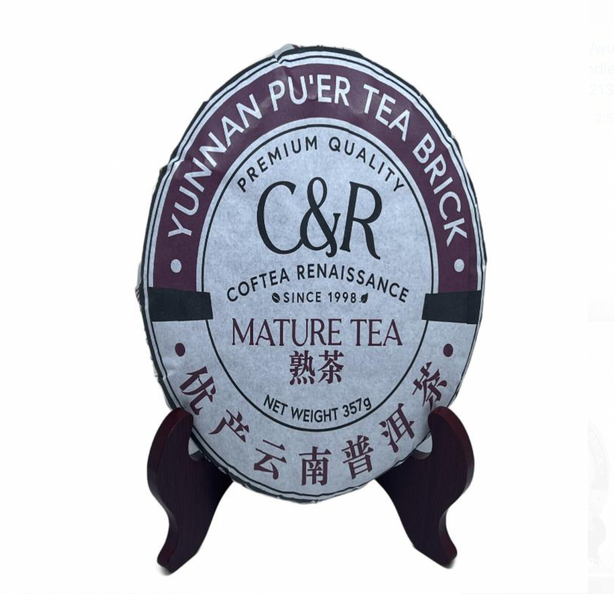 C&R Yunnan Premium Pu Er Tea, Mature Tea 2017, Net Weight 357g