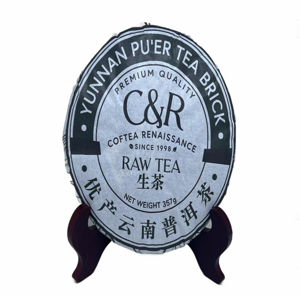 C&R Yunnan Premium Pu Er Tea, Raw Tea 2018, Net Weight 357g