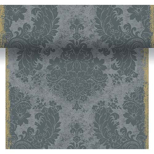 Duni Table Runner 40X480Cm Royal Grey, Dunicel