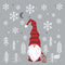 Duni Disposable Napkins 24Cm, Tomte Med Luva, 20Pcs/Pkt, 12Pkts/Ctn