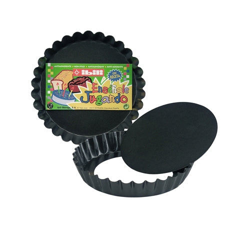 Ibili Non-Stick Fruit Tart Mould W/Removable Base Ø12Xh2Cm, Mini