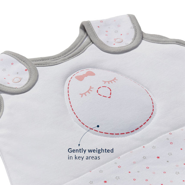 Nested Bean Zen Sack Classic Baby Swaddle Blanket - Stardust Pink