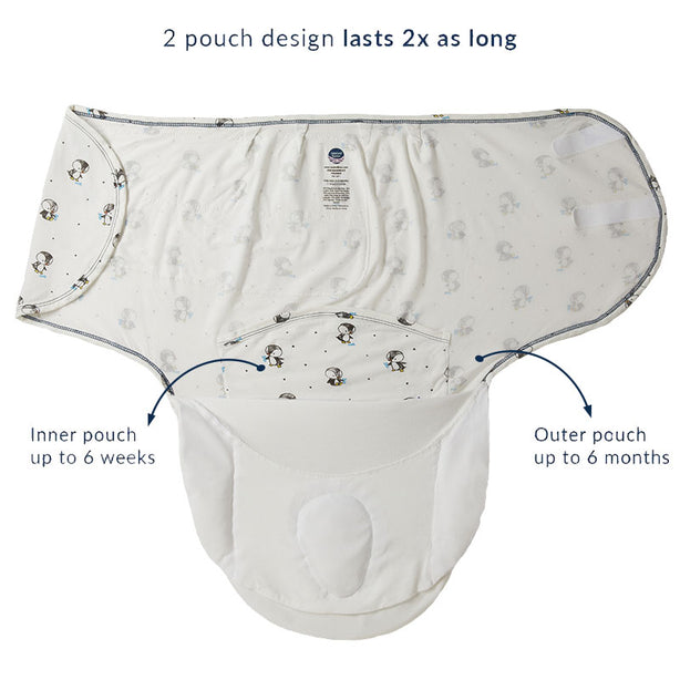 Nested Bean Zen Swaddle Newborn Premier - Deepsea Divers (One Size)