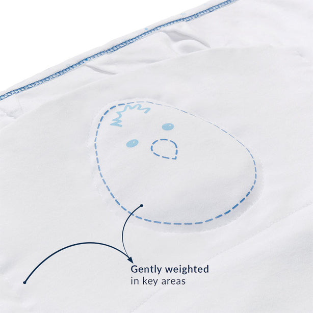 Nested Bean Zen Swaddle Newborn Classic - Stardust Blue (One Size)