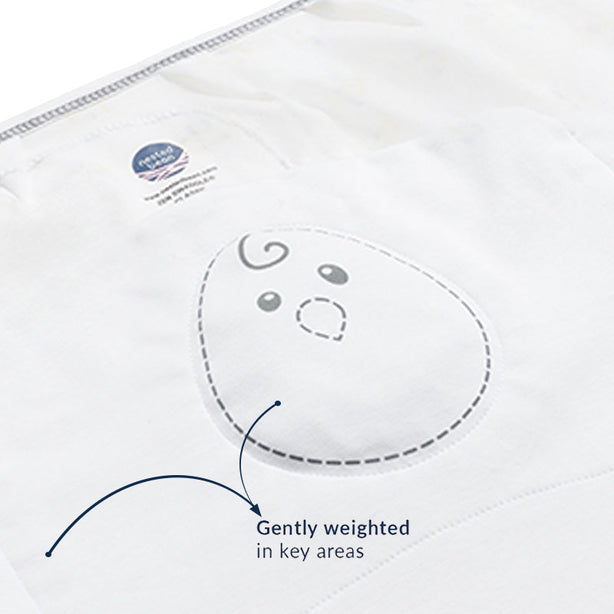 Nested Bean Zen Swaddle Newborn Classic - Monogram Gold (One Size)